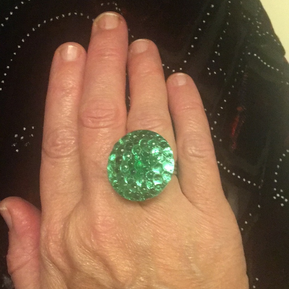 Bubble Glass Ring - image 1